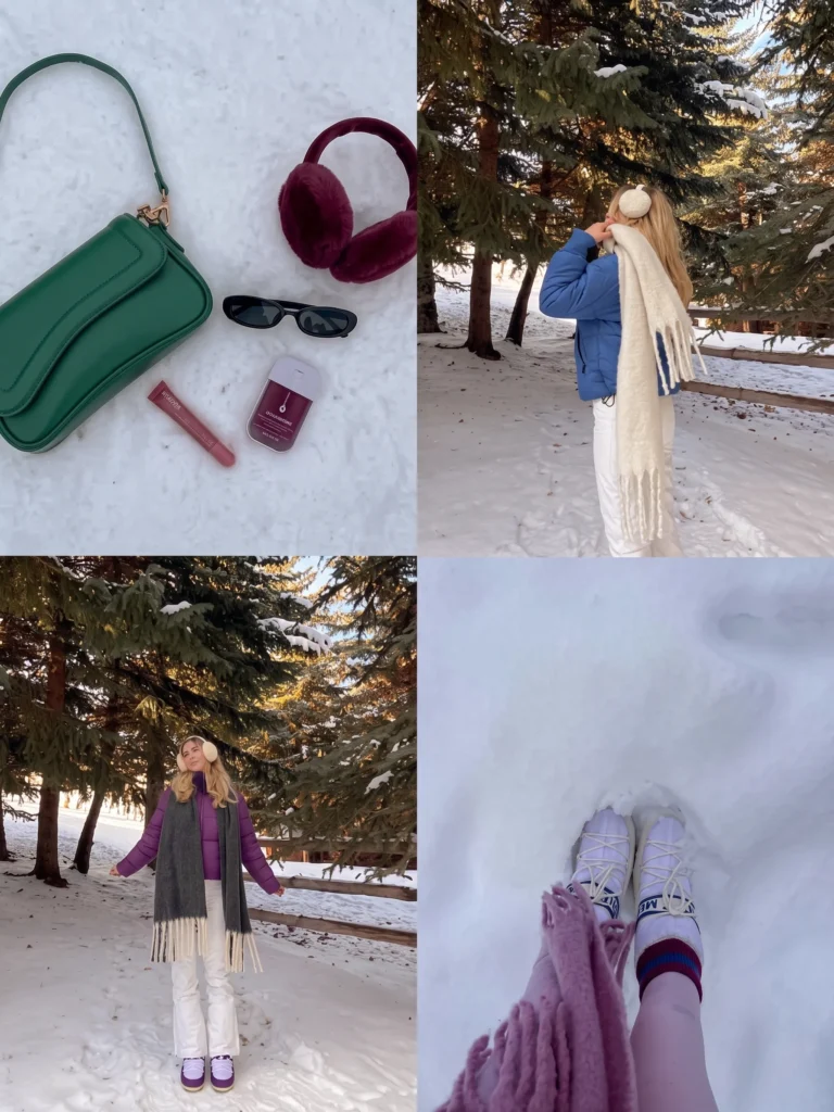 Soft Pink and Winter White Layering Outfit
