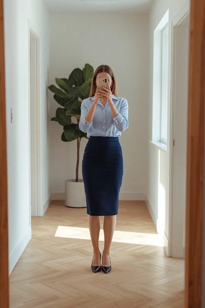 Blue Button-Down Shirt