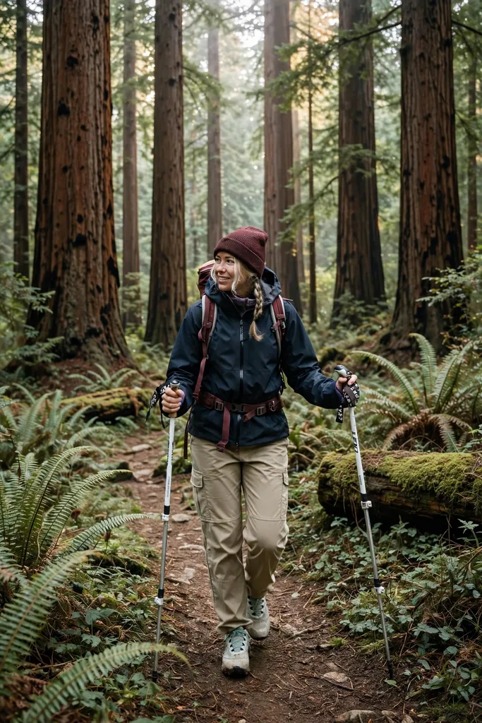 black-storm-shell-with-cargo-pants-and-grippy-trail-shoes