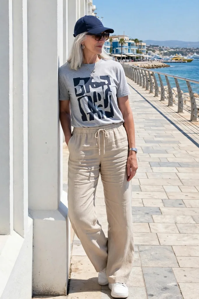 heather-gray-graphic-tee-with-sand-linen-drawstring-pants