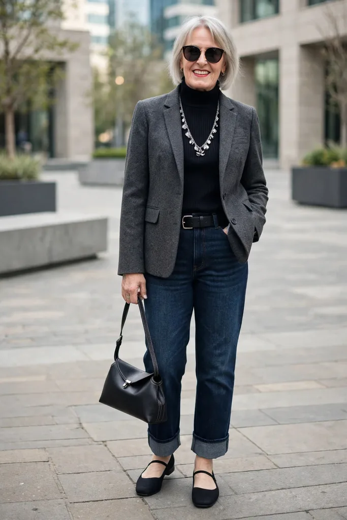 sharp-blazer-with-deep-cuffed-denim