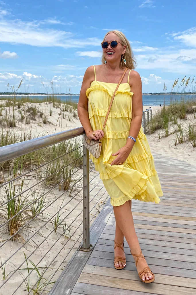 sunny-yellow-sundress-with-flirty-ruffles