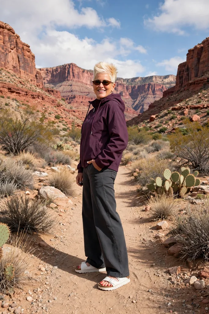 cocoa-layers-paired-with-flowing-wide-leg-pants
