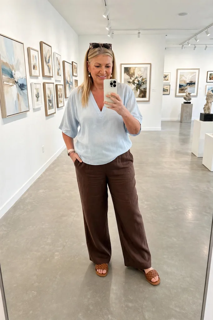 pale-blue-top-chocolate-wide-leg-trousers