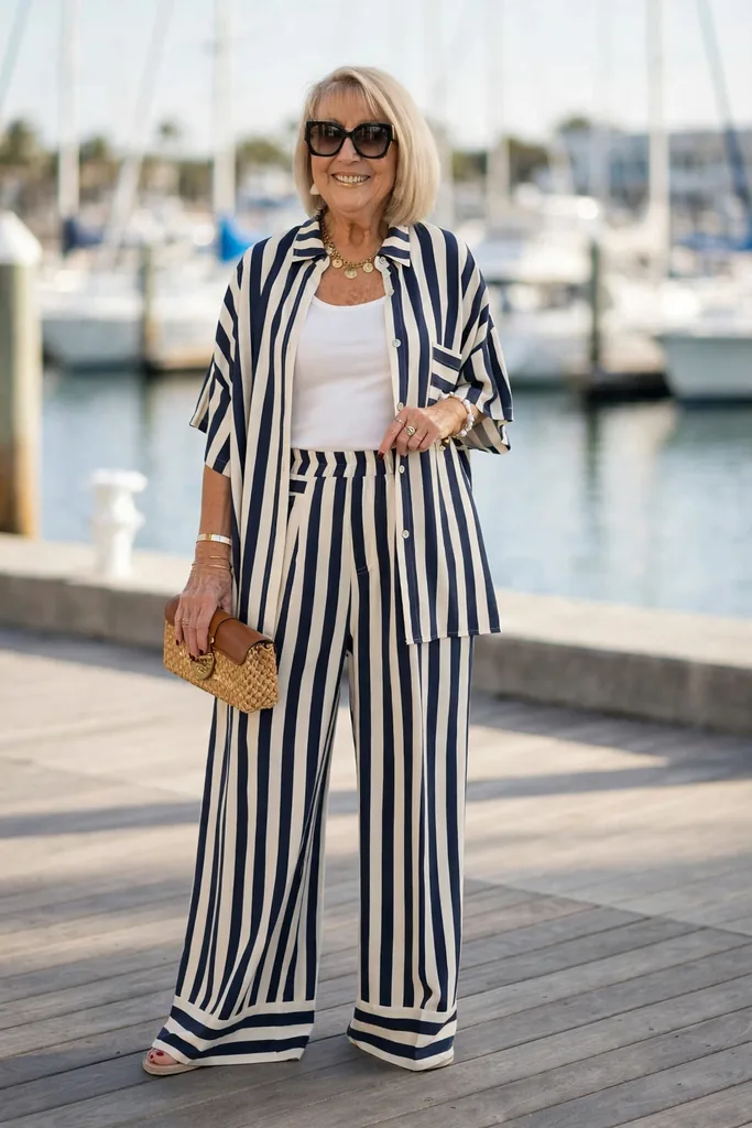 stripes-up-top-wide-legs-below
