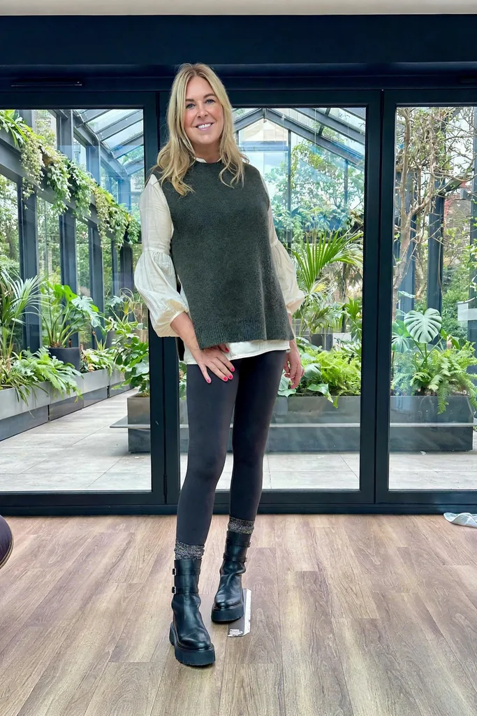 a-pine-bark-knit-vest-over-statement-sleeves