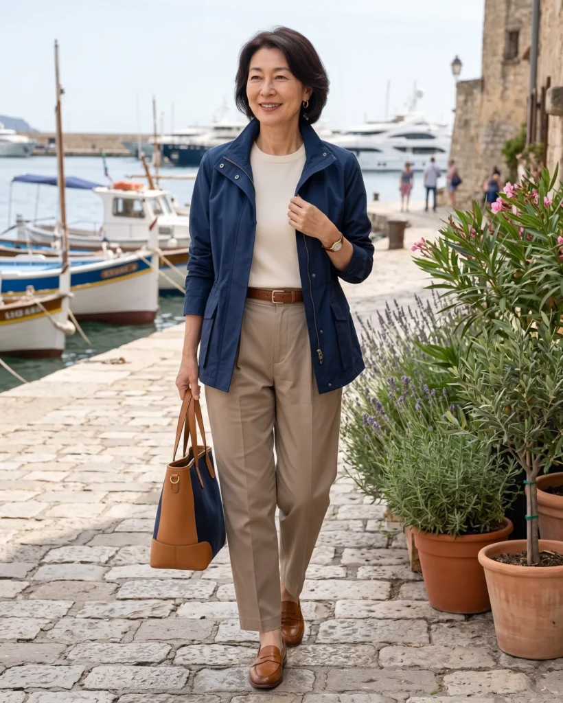 Khaki Pants, Utility Jackets, and Loafers Are Simplifying Casual Style