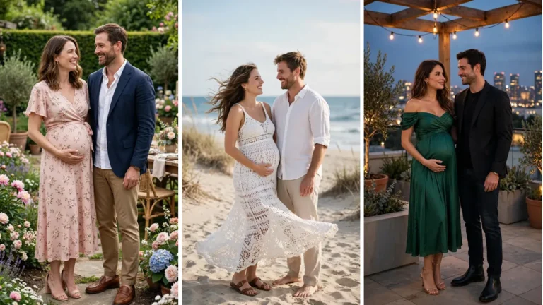 15 Stylish Baby Shower Outfit Ideas for Expecting Couples