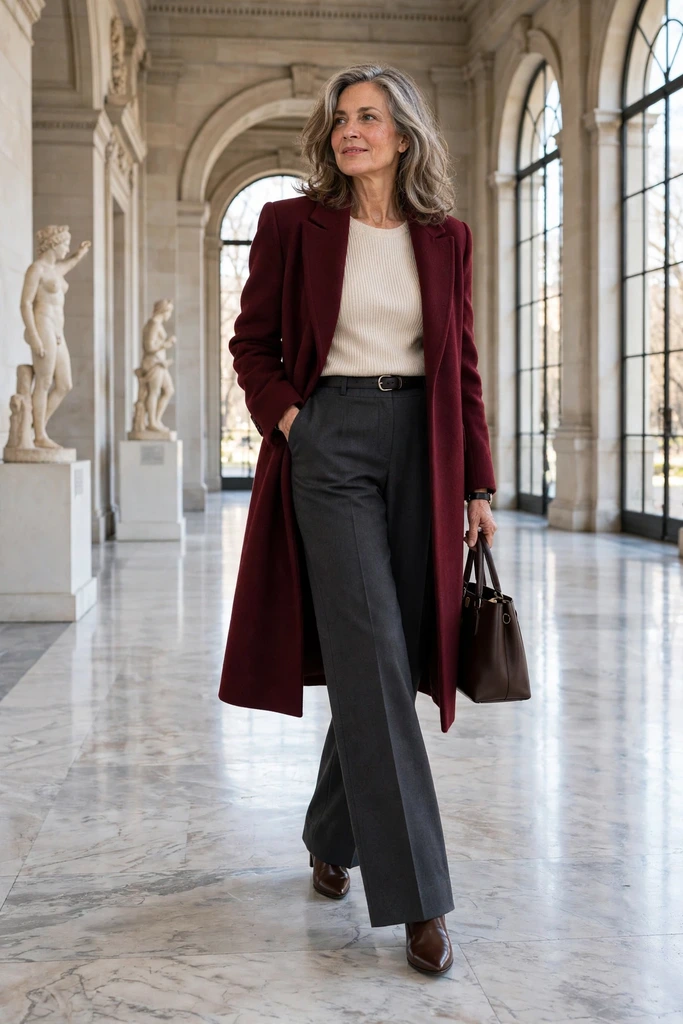 A Calm Palette: Cream, Navy, Camel, Chocolate and Black