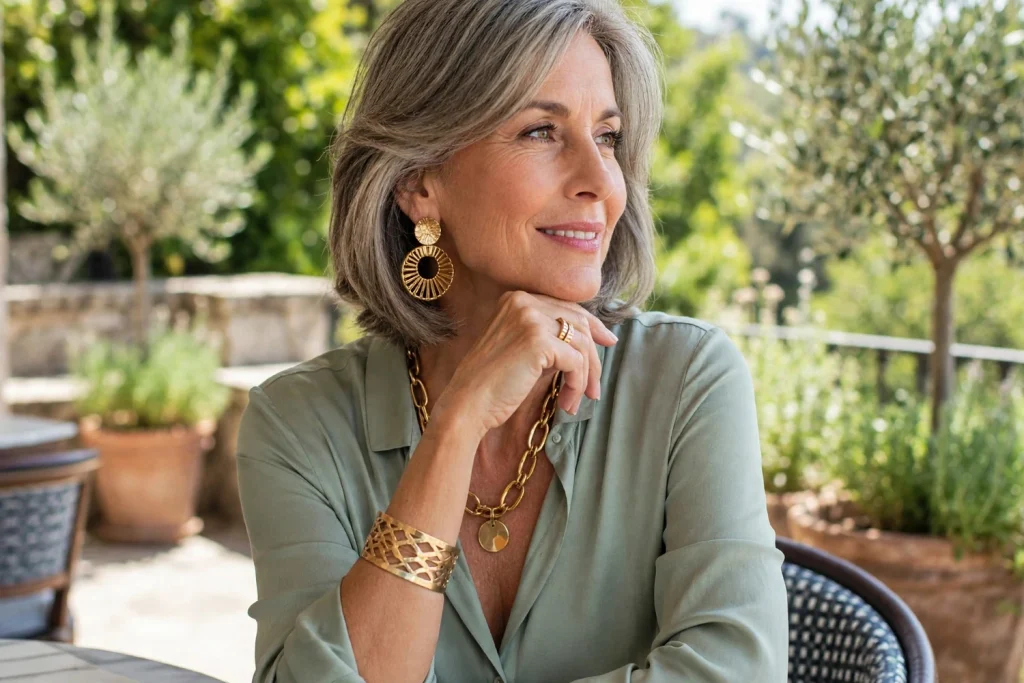 How to Wear Statement Jewelry Over 50 Without Going Overboard How to Wear Statement Jewelry Over 50 Without Going Overboard