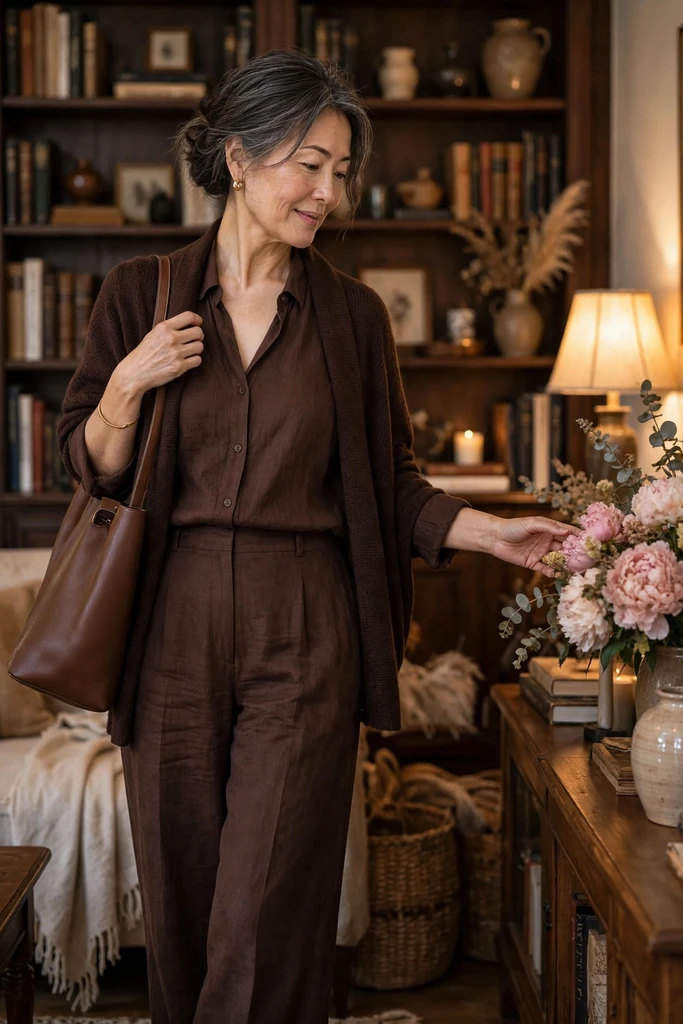 Natural Fabrics and Rich Neutrals That Elevate Simple Clothes