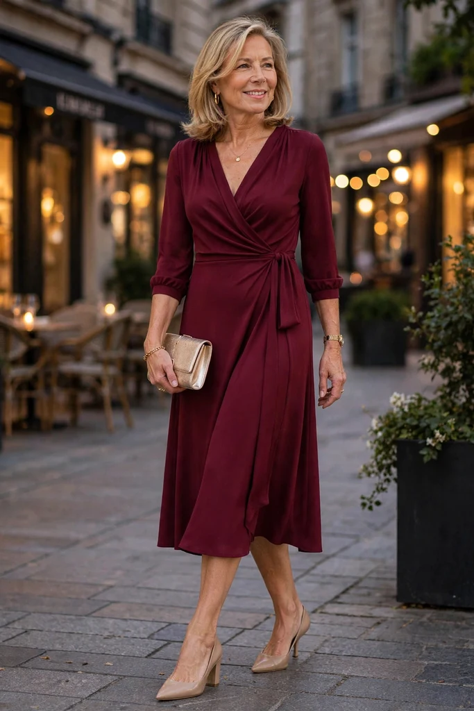 Formula: Midi Dress, Simple Jewelry, Comfortable Heel