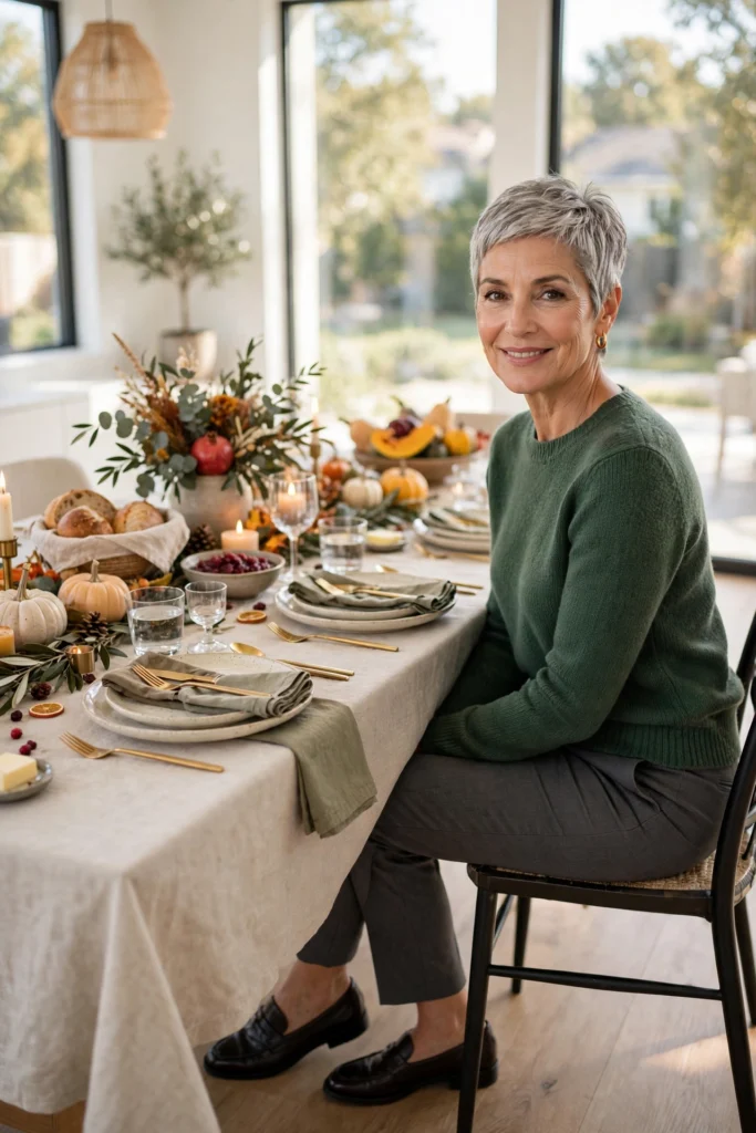 Your Thanksgiving Outfit Has to Work at the Table, Not Just in the Mirror