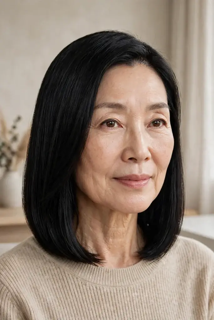 The Sleek Straight Lob